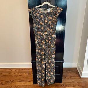 Katie Scott for H&M monkey print jumpsuit sz 9-10